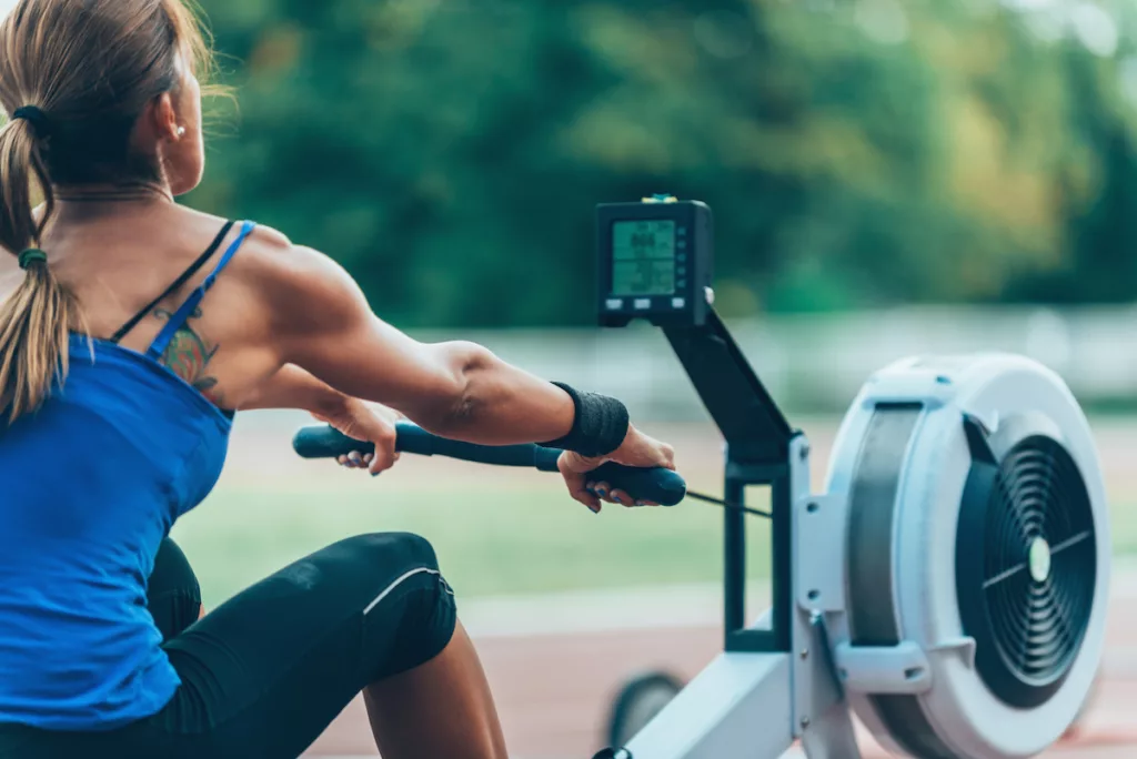 Rowing machine workout for fast 500m row time