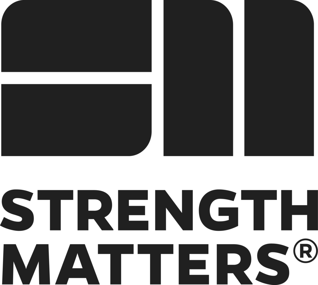 Strength Matters Black Vertical Logo