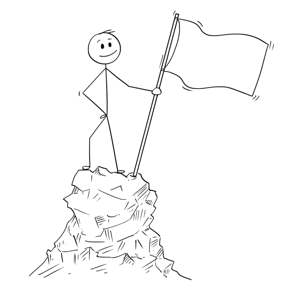 Stick man flag