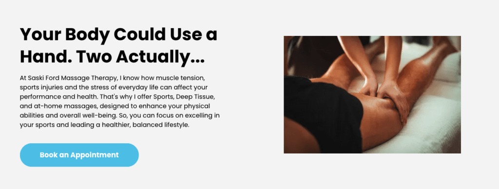 Saski Ford Website Design for Massage Therapists Case Study Writing Skills